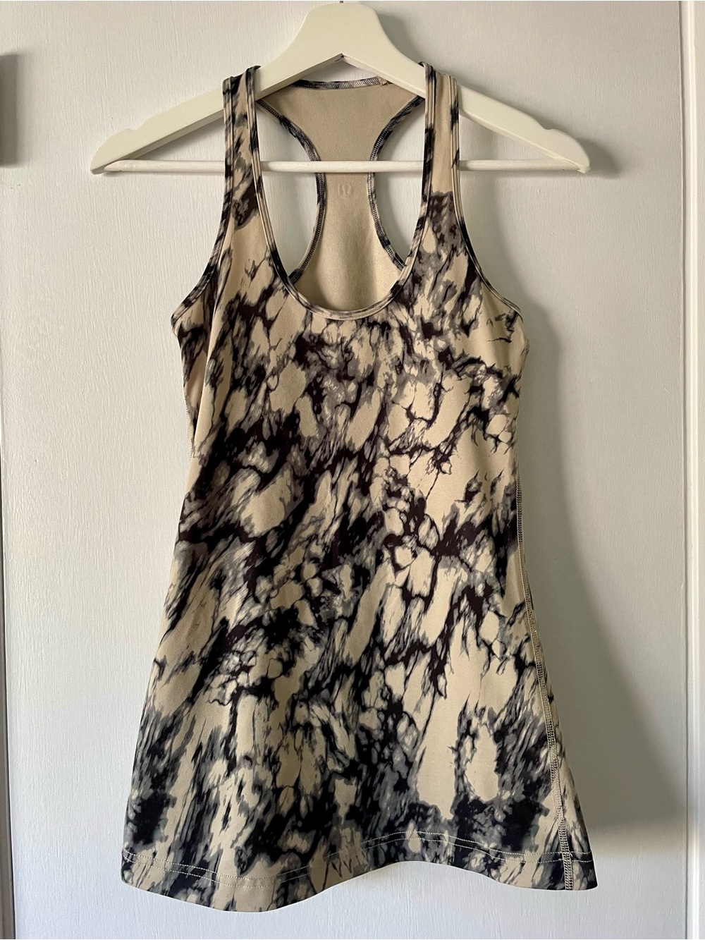 Lululemon Cool Racerback Tank US 4 Granite Black Mojave Tan